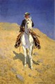 馬に乗った自画像 オールド・アメリカン・ウェストのカウボーイ フレデリック・レミントン
